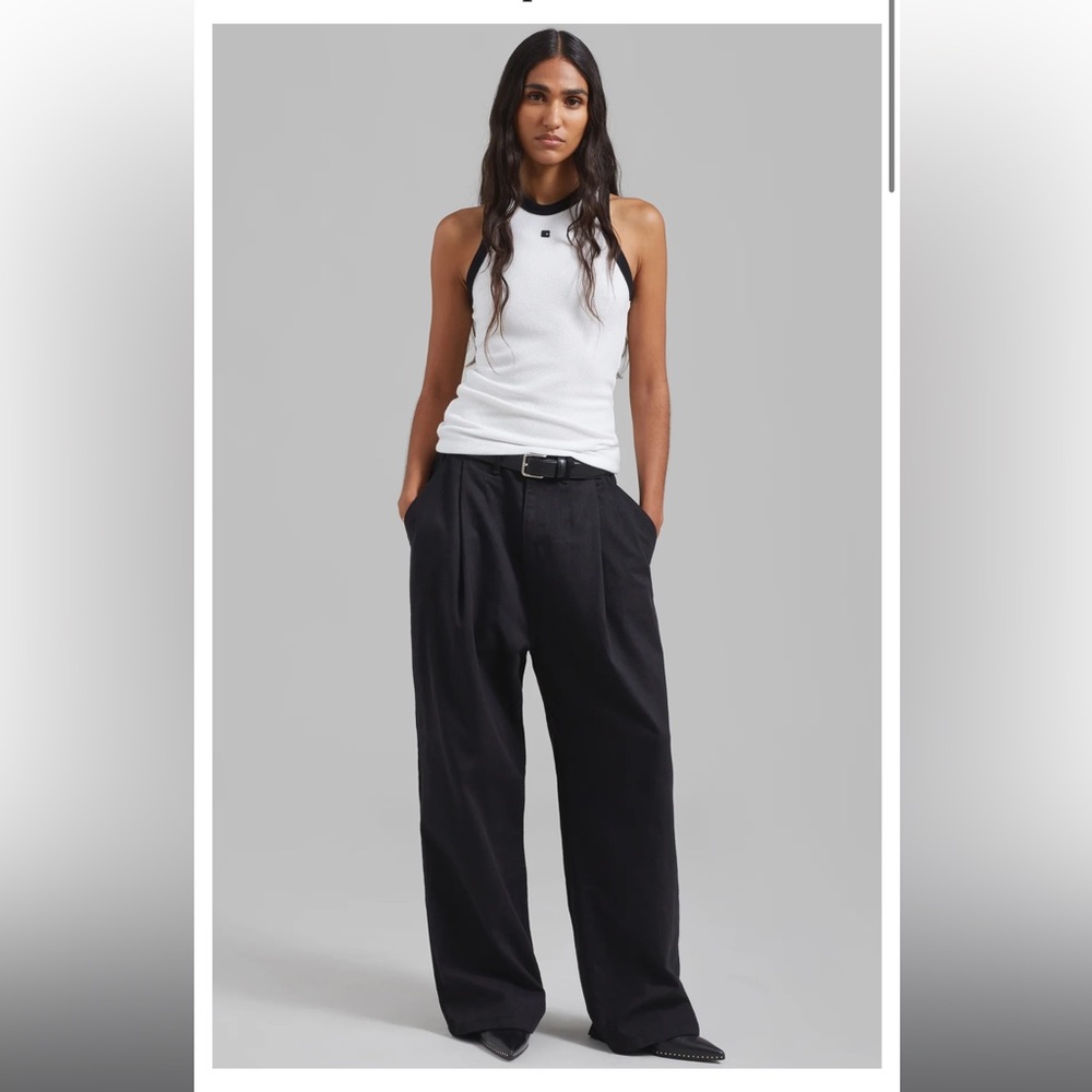 The Frankie Shop Drew Denim Pants in Black size S